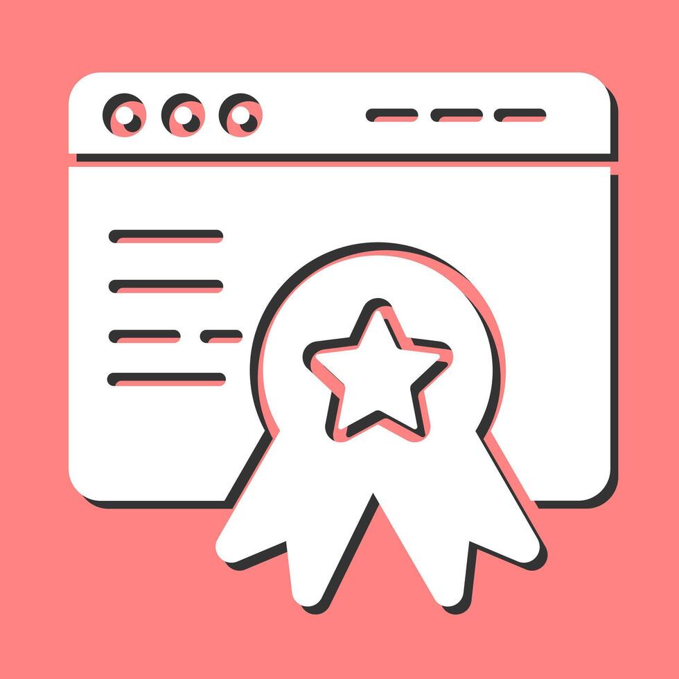 Web Award Vector Icon