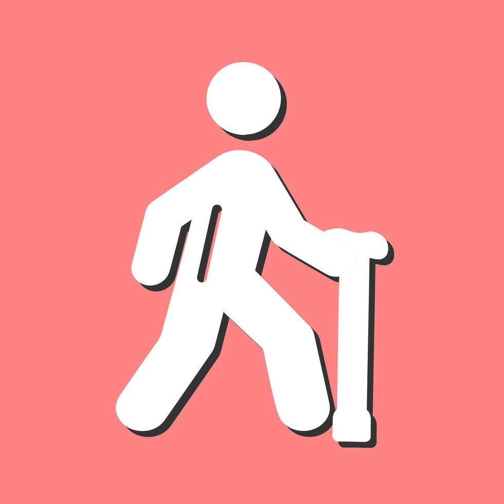 Walking Stick Vector Icon