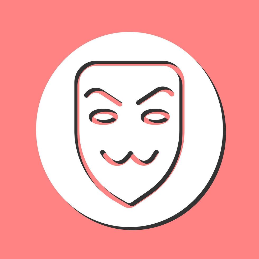 icono de vector de máscara de hacker