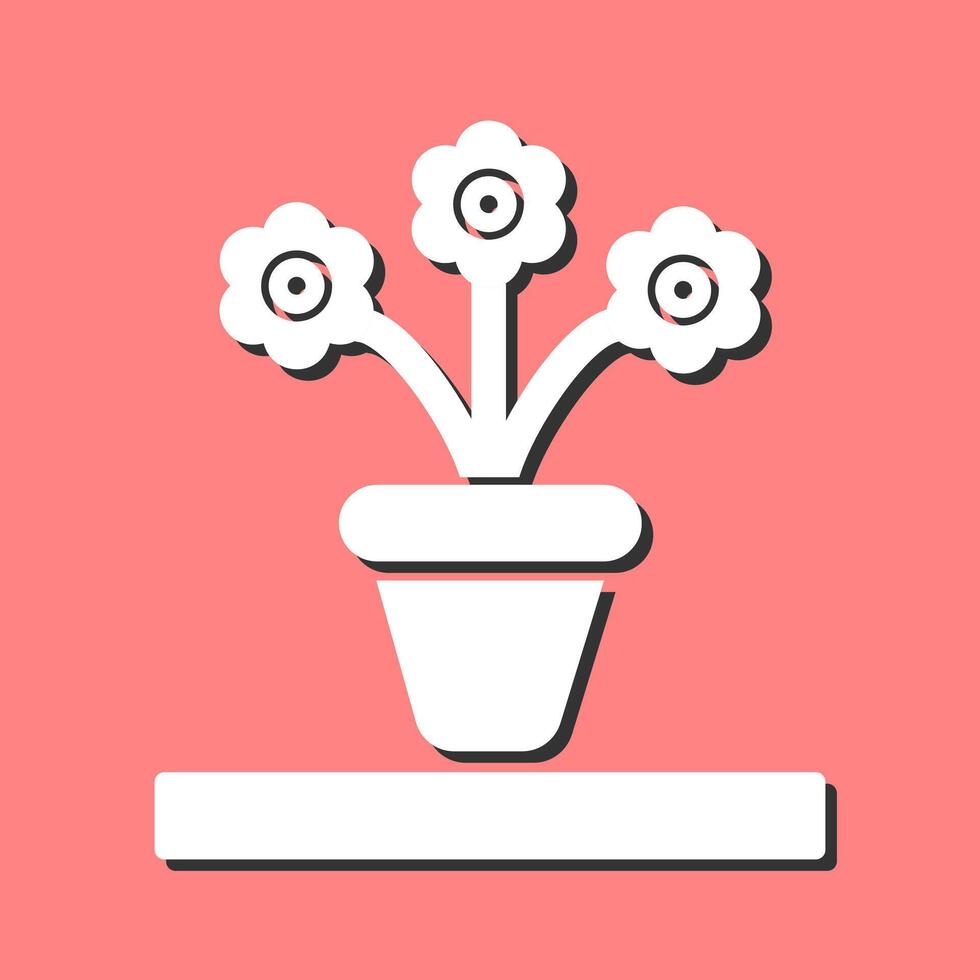 Flower Pot Vector Icon