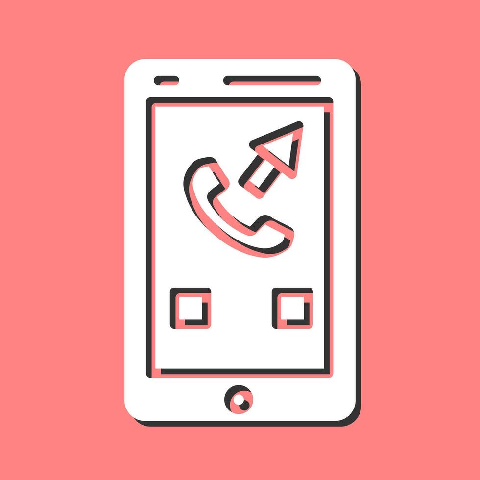 Outgoing Call Vector Icon