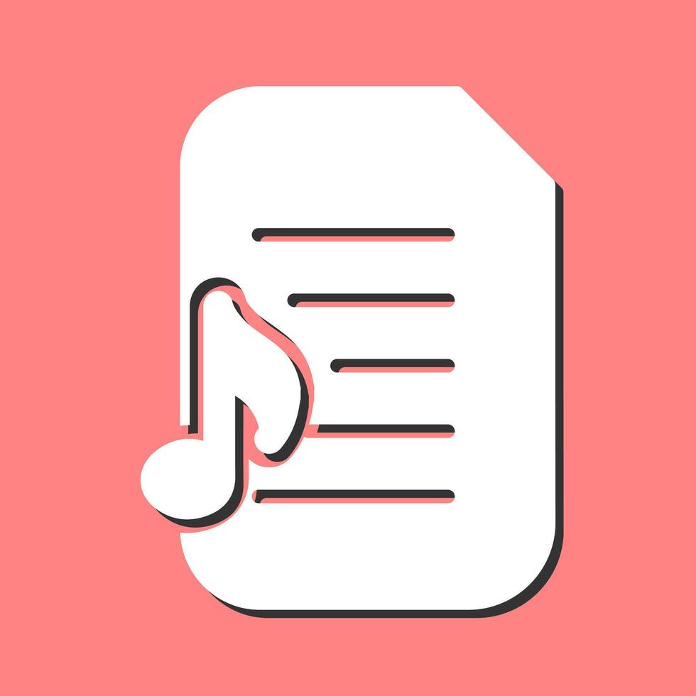 Audio Document Vector Icon