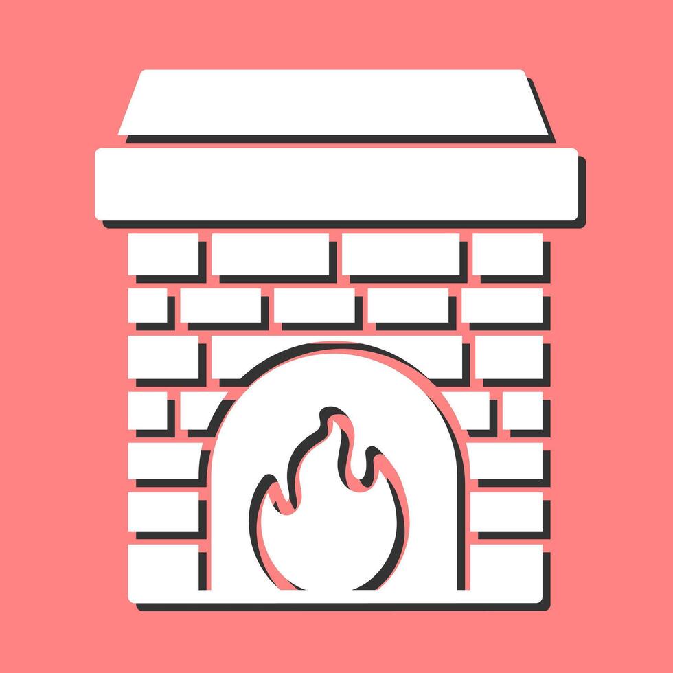 Fireplace Vector Icon