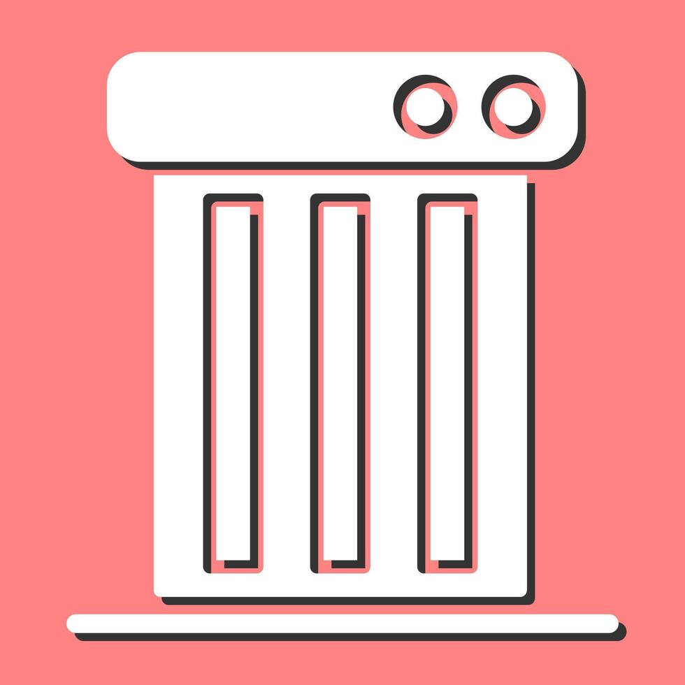 Carbon Heater Vector Icon