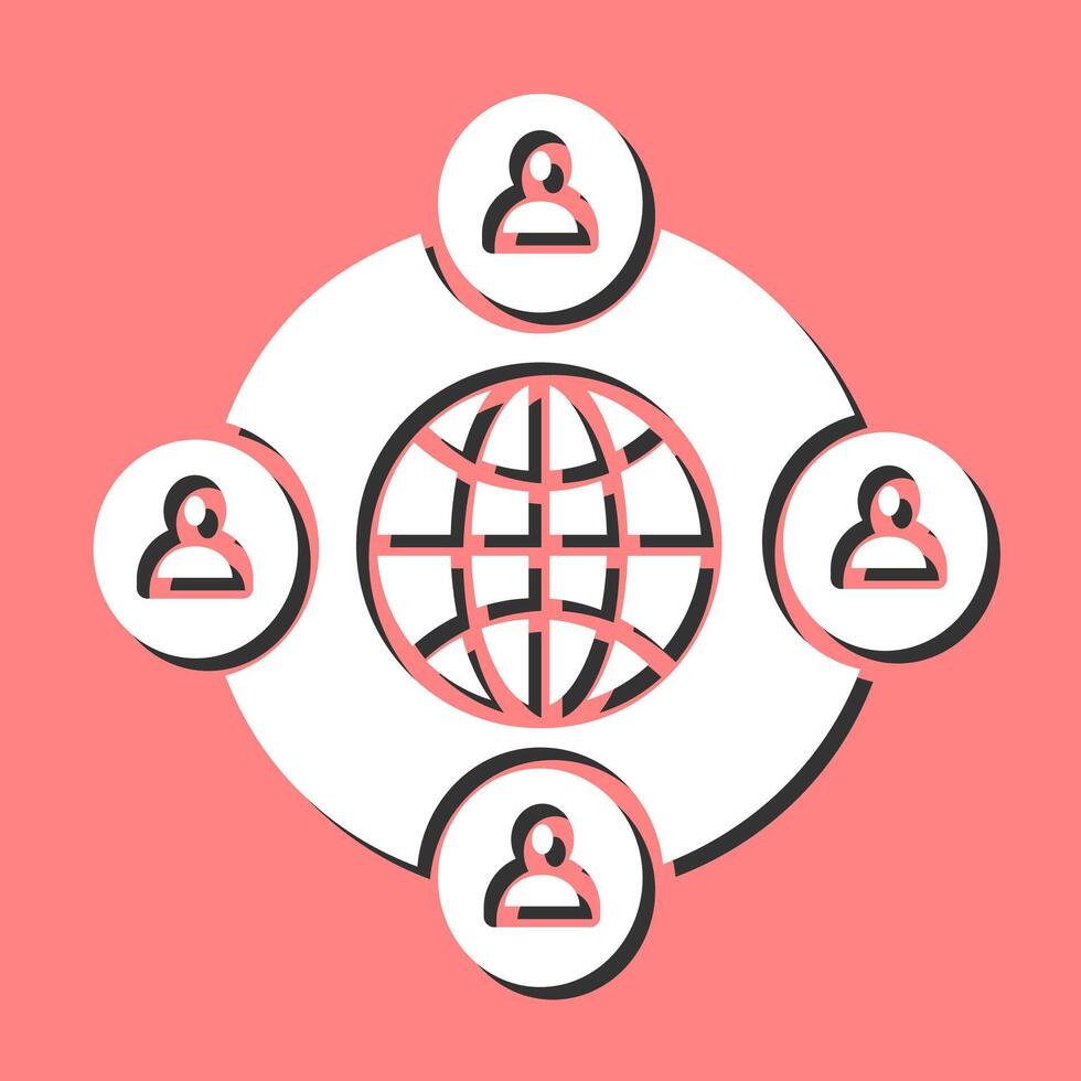 Company Network Vector Icon