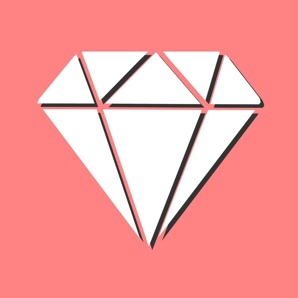 icono de vector de diamante