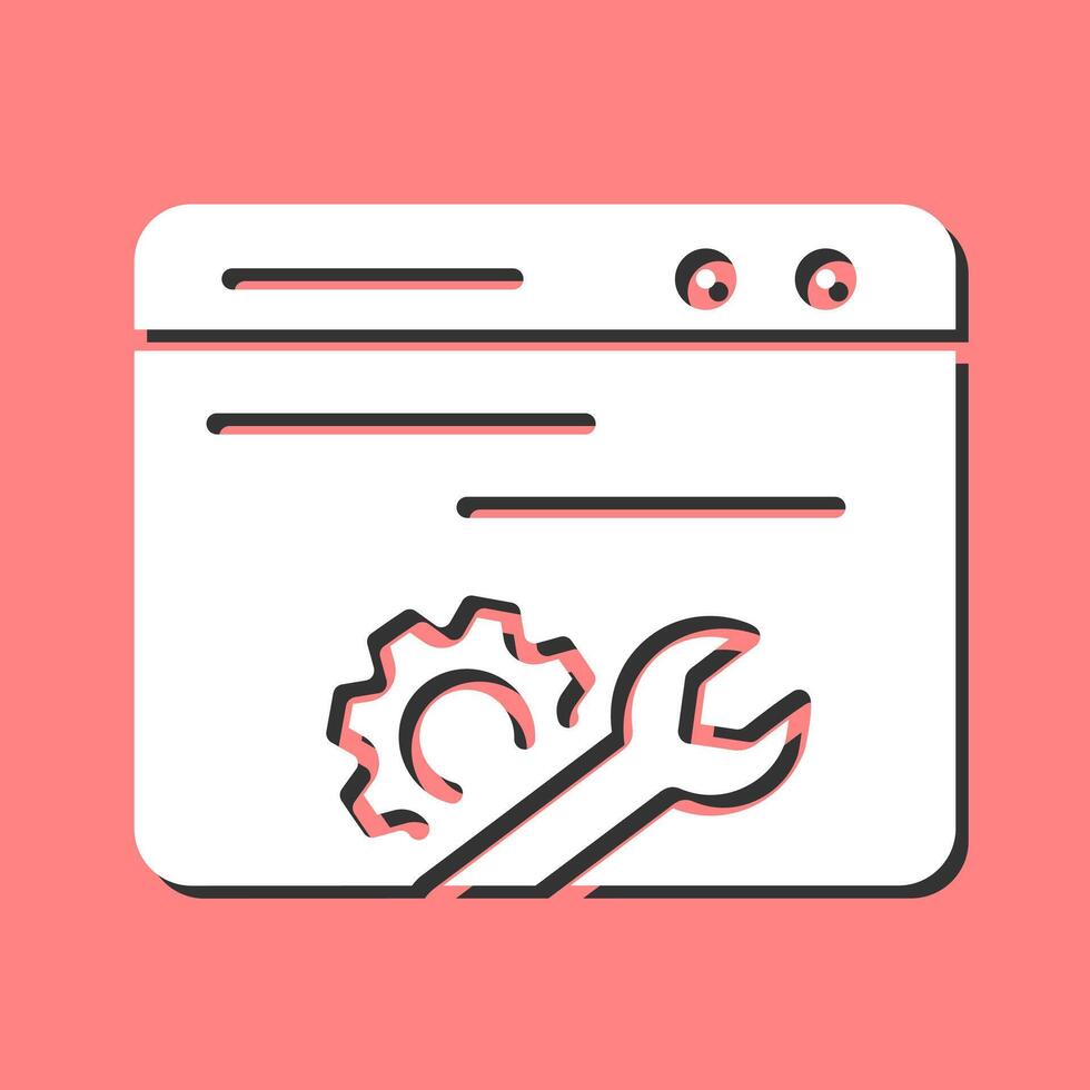 Web Maintenance Vector Icon