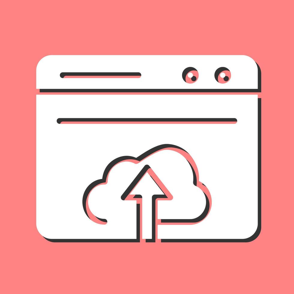 Upload Web Vector Icon