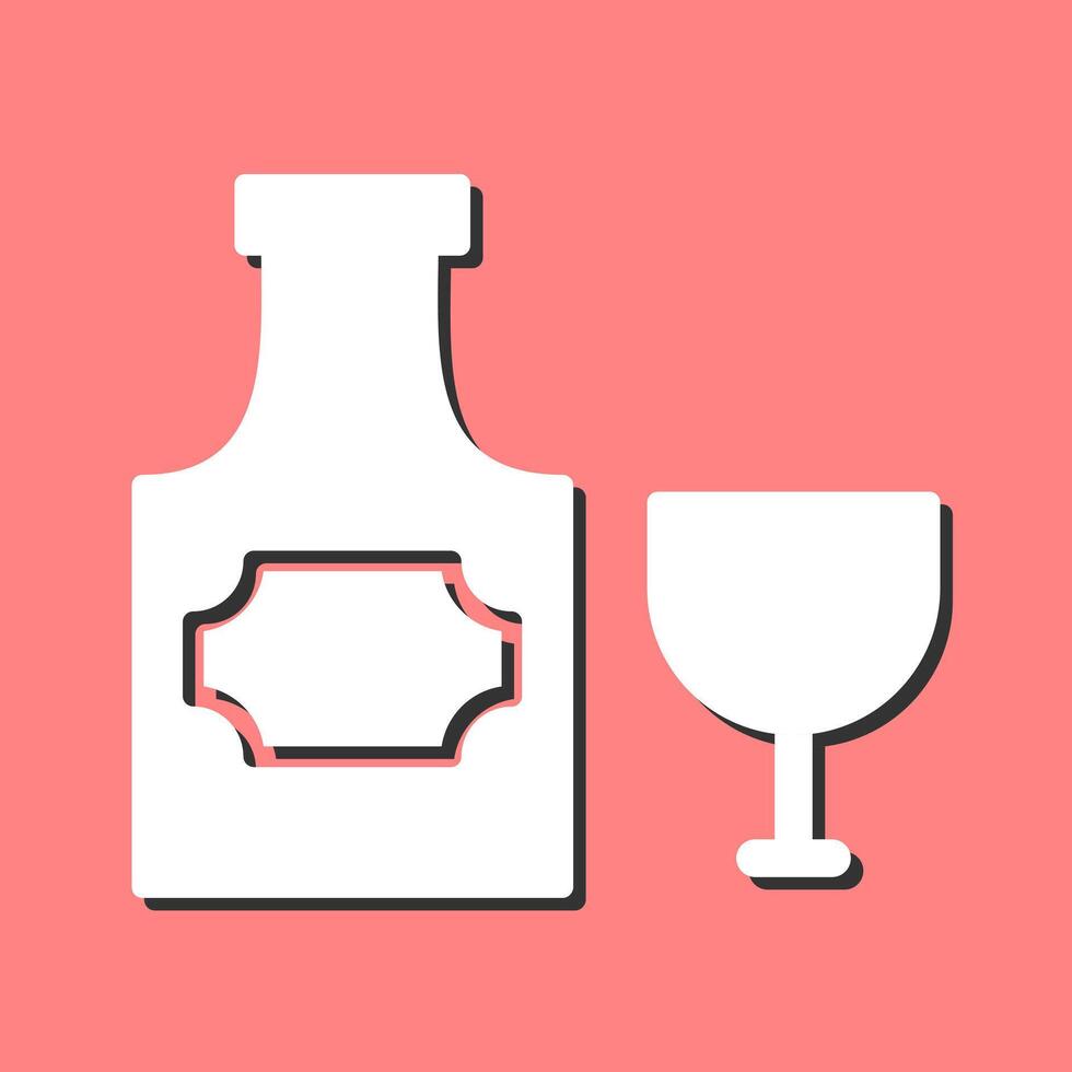 Bottle of Rum Vector Icon