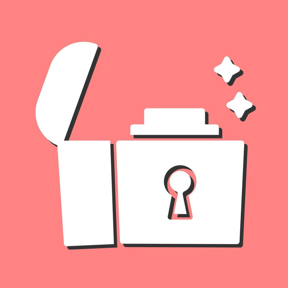 Open Treasure Box Vector Icon