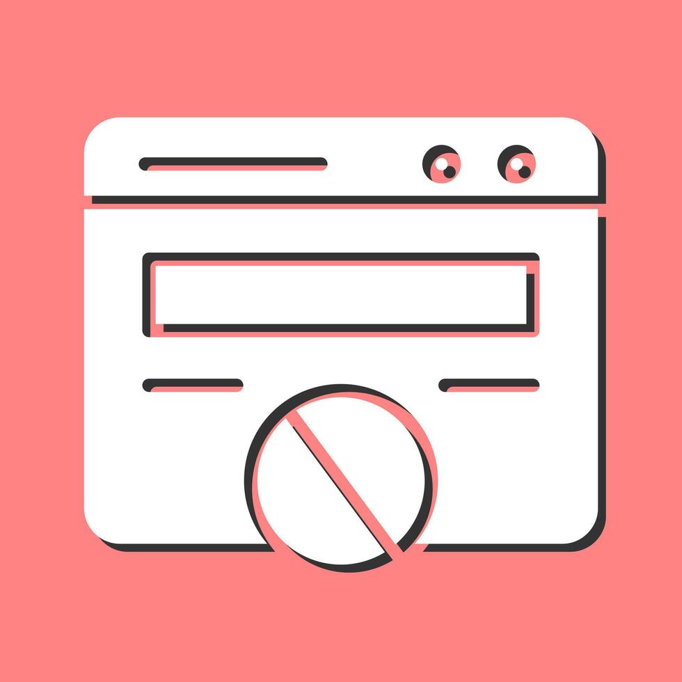 Block Website Vector Icon