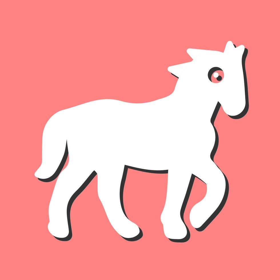 icono de vector de caballo