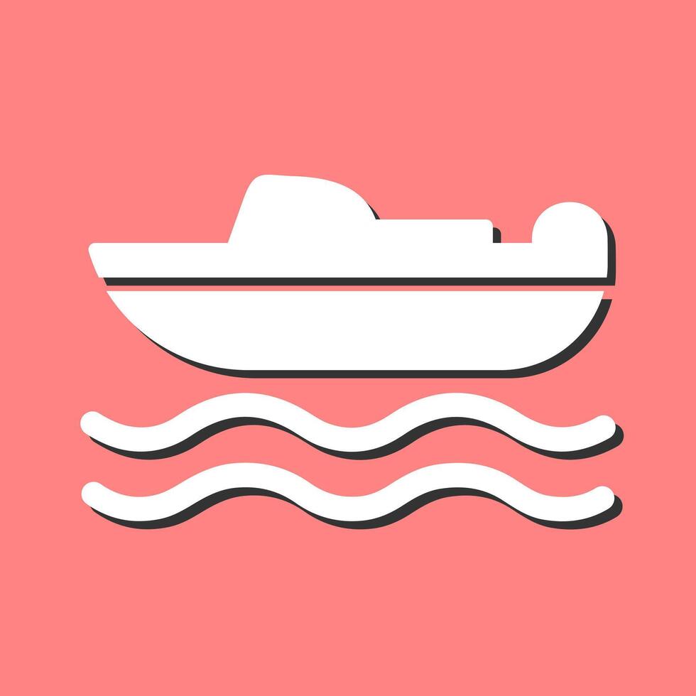 icono de vector de barco