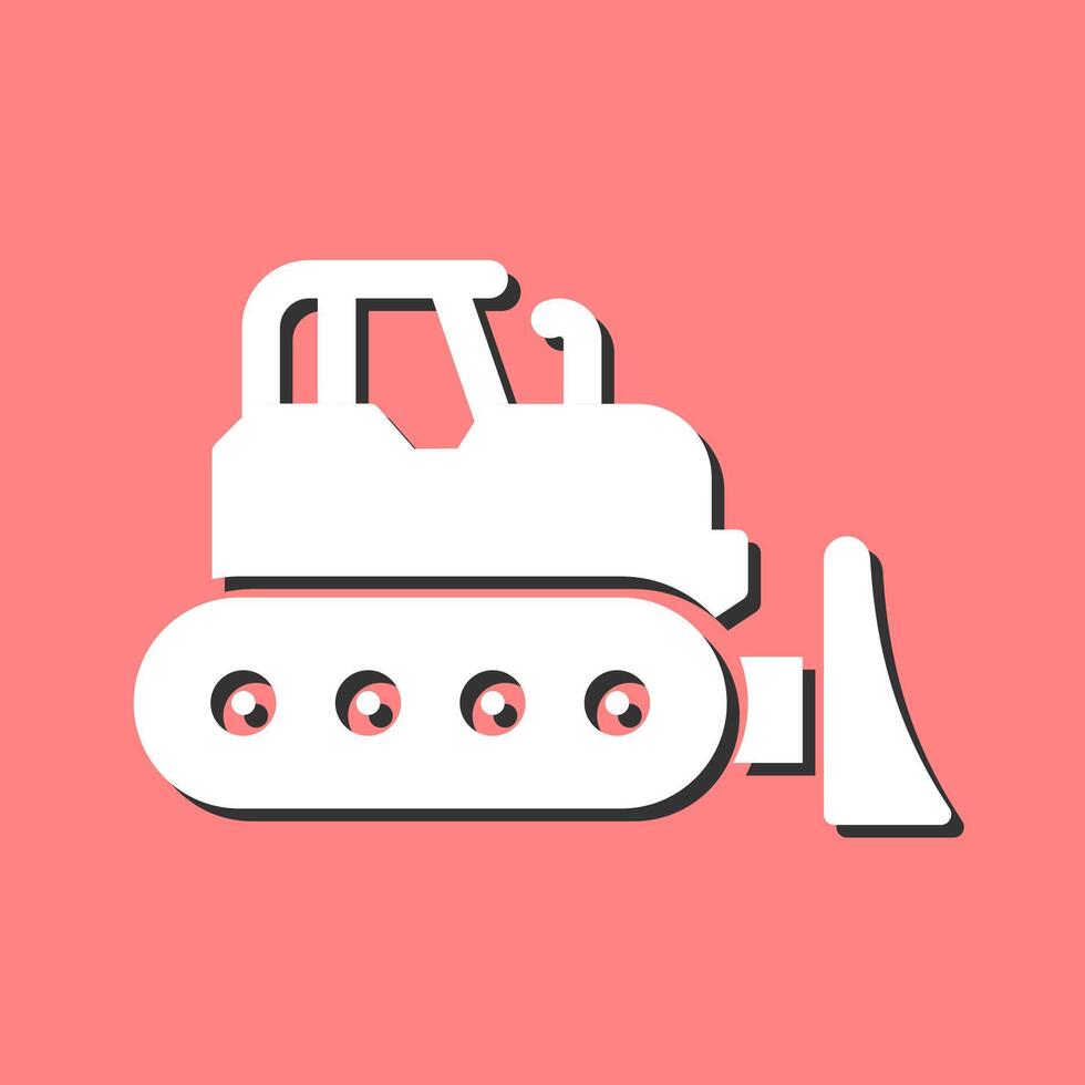 Bulldozer Vector Icon