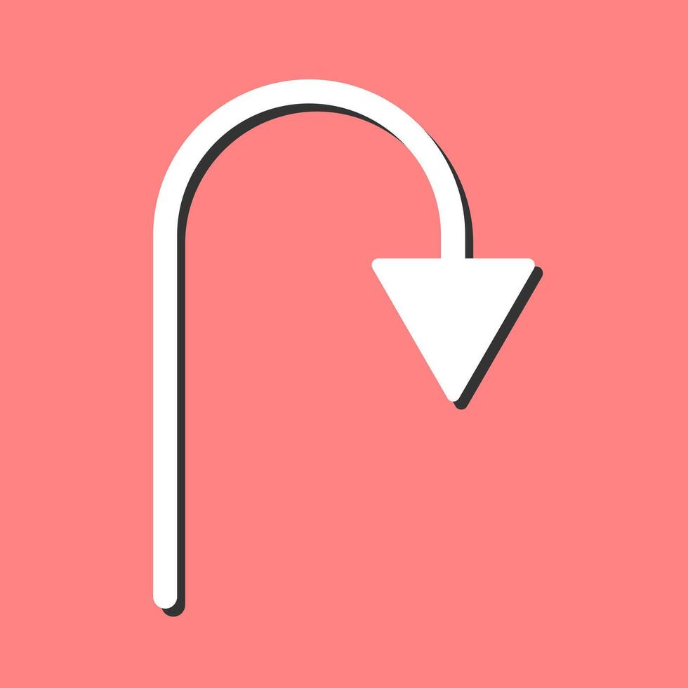Arrow Pointing Down Vector Icon