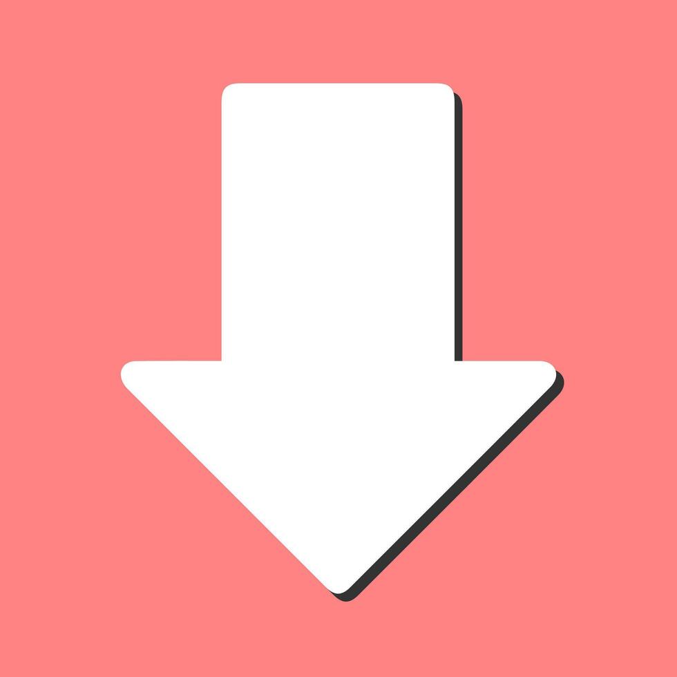 Down Vector Icon