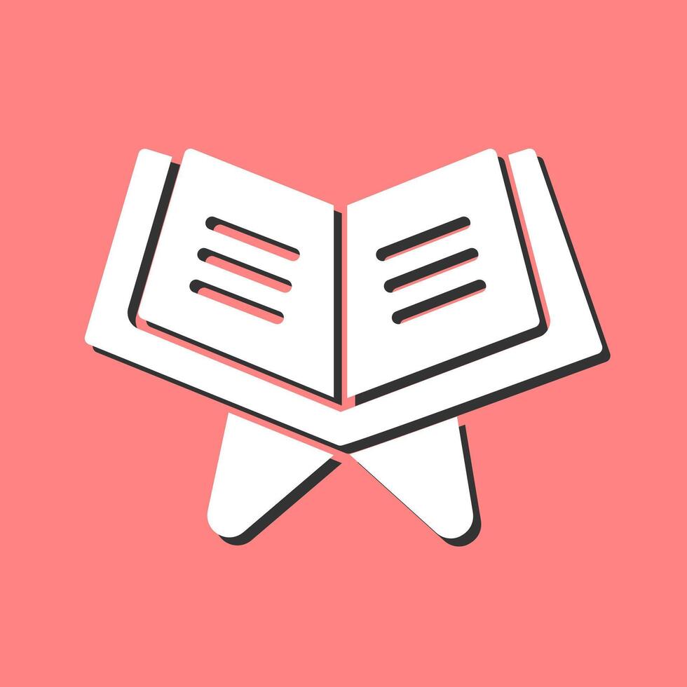 Reading Holy Book Vector Icon