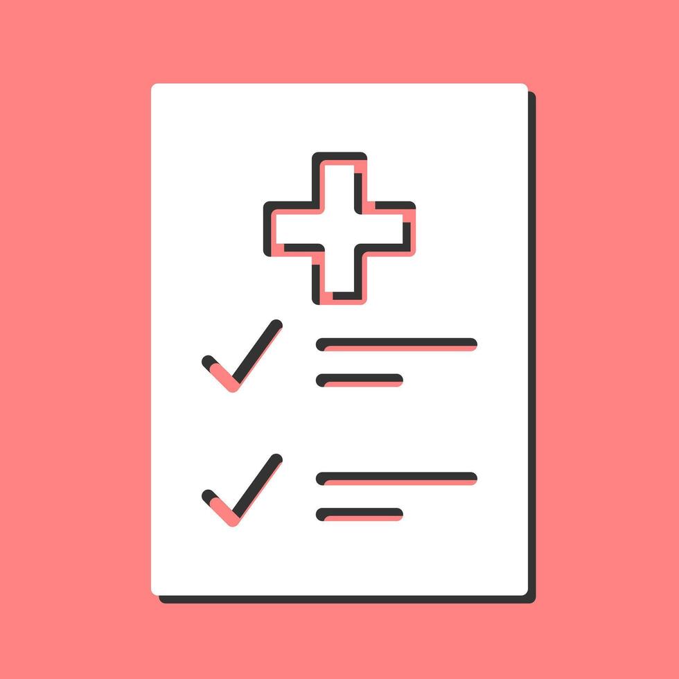 Medical Examination List Vector Icon