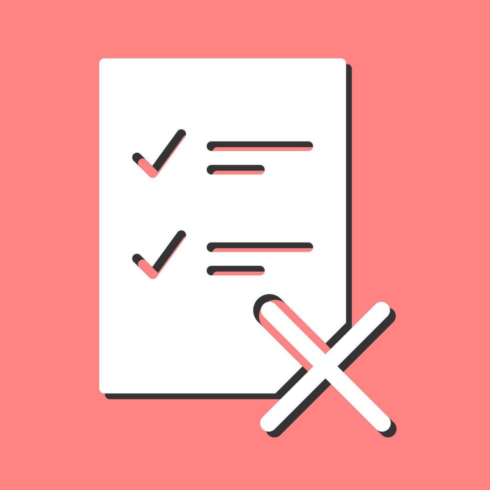 Fake List Vector Icon