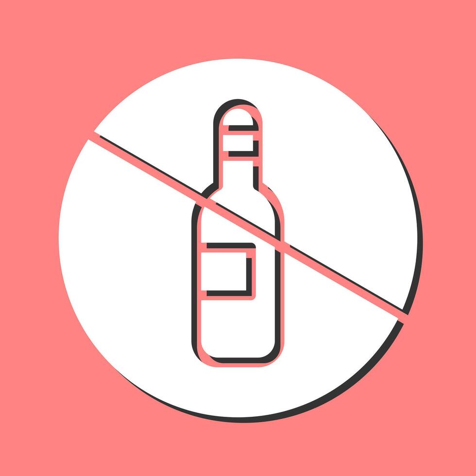 No Drinking Vector Icon