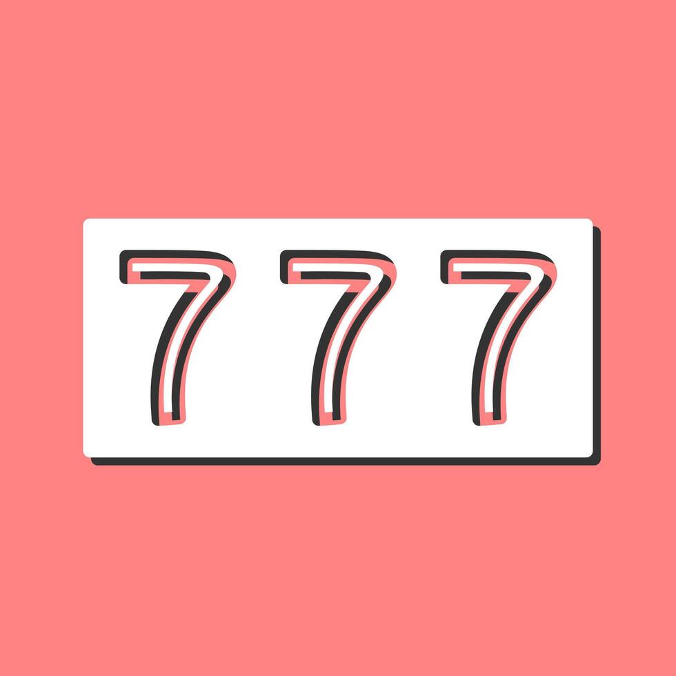 Triple Sevens Vector Icon