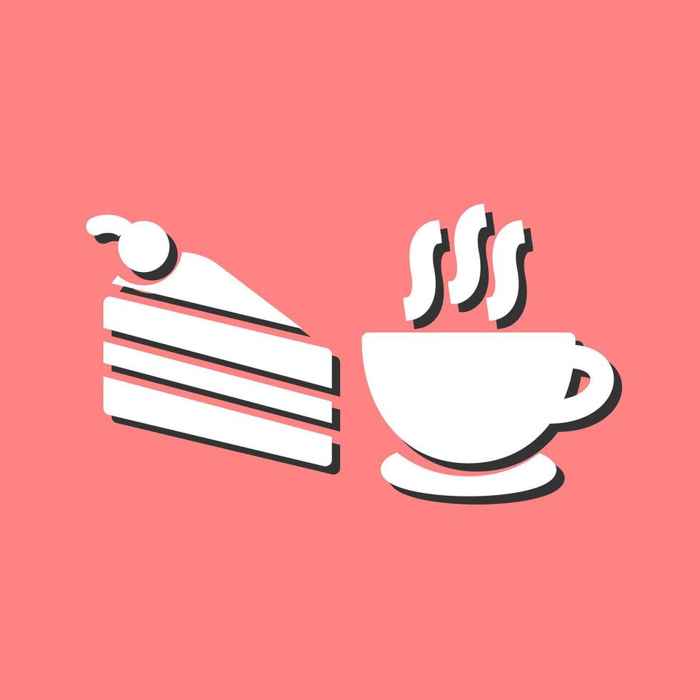 icono de vector de café servido