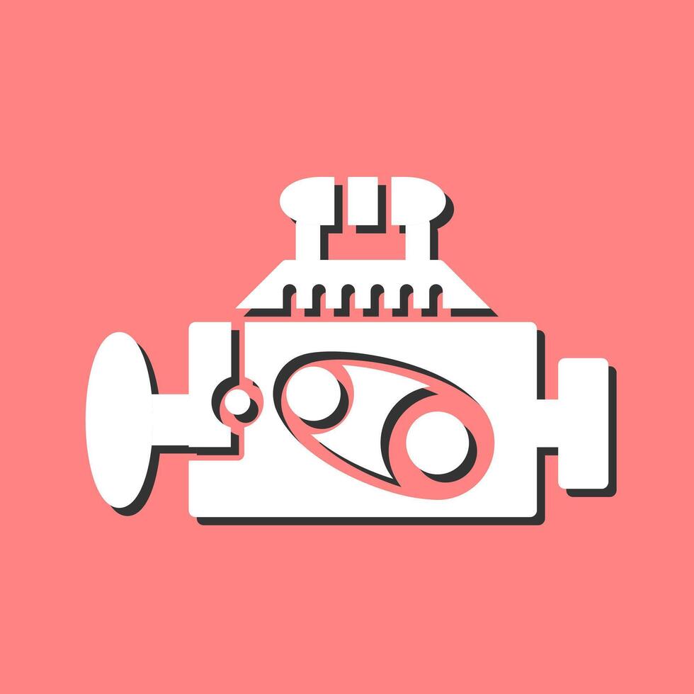 icono de vector de motor