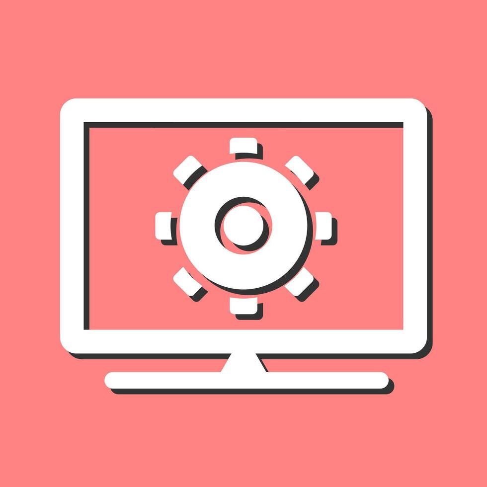 Computer Settings Vector Icon