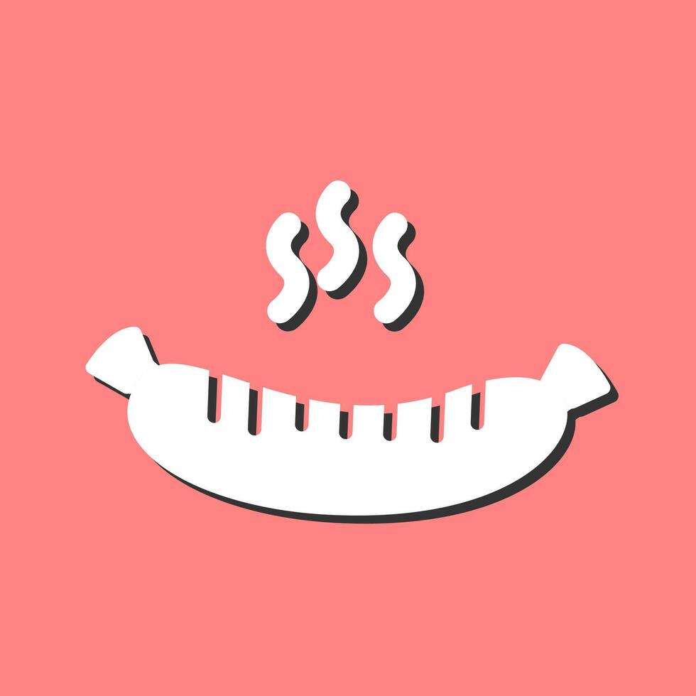 Hot Sausage Vector Icon