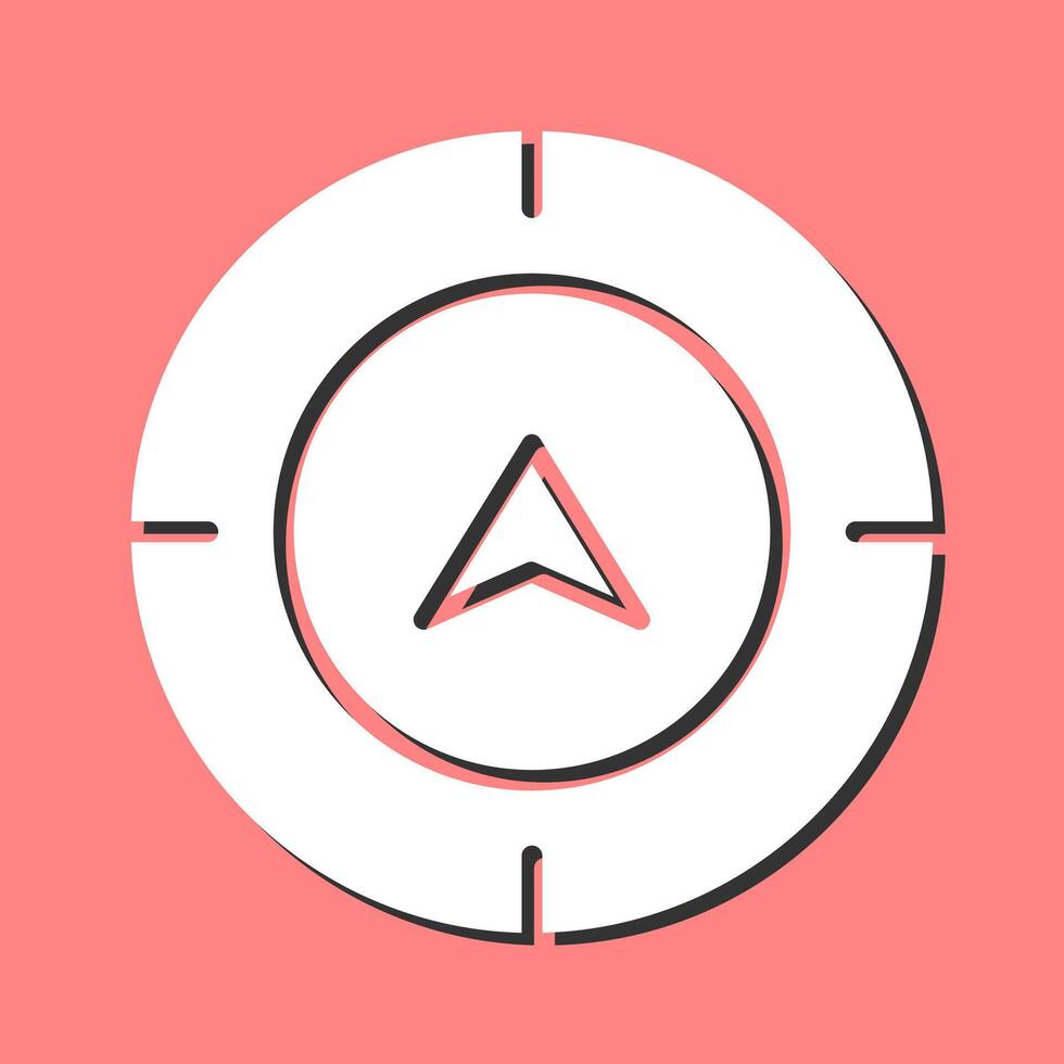 Directional Compass Vector Icon