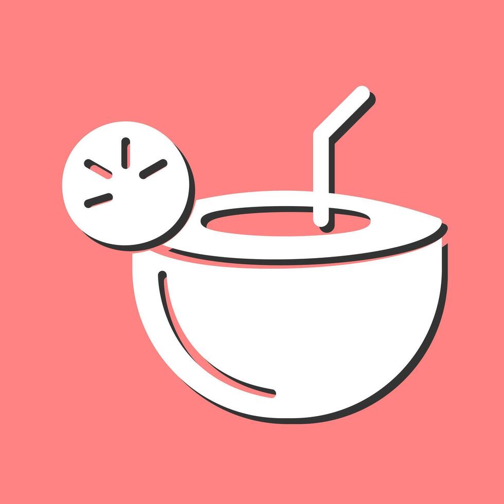 Coconut Drink Vector Icon