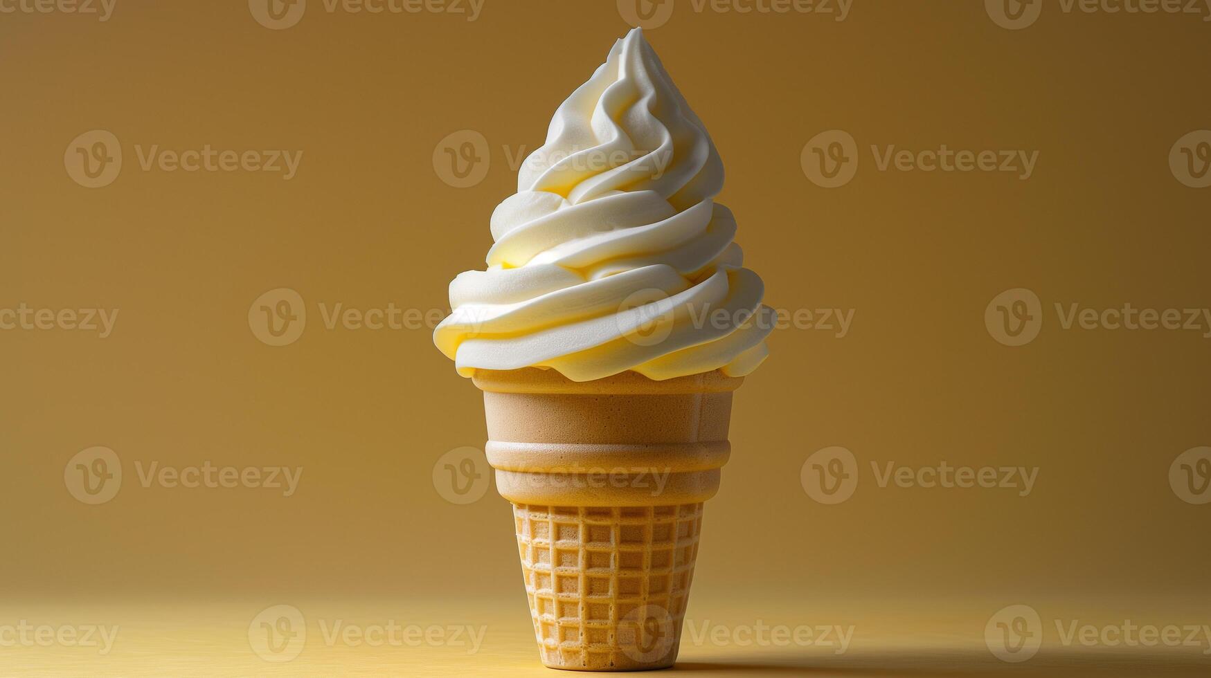 AI generated Ice Cream Cone Background photo