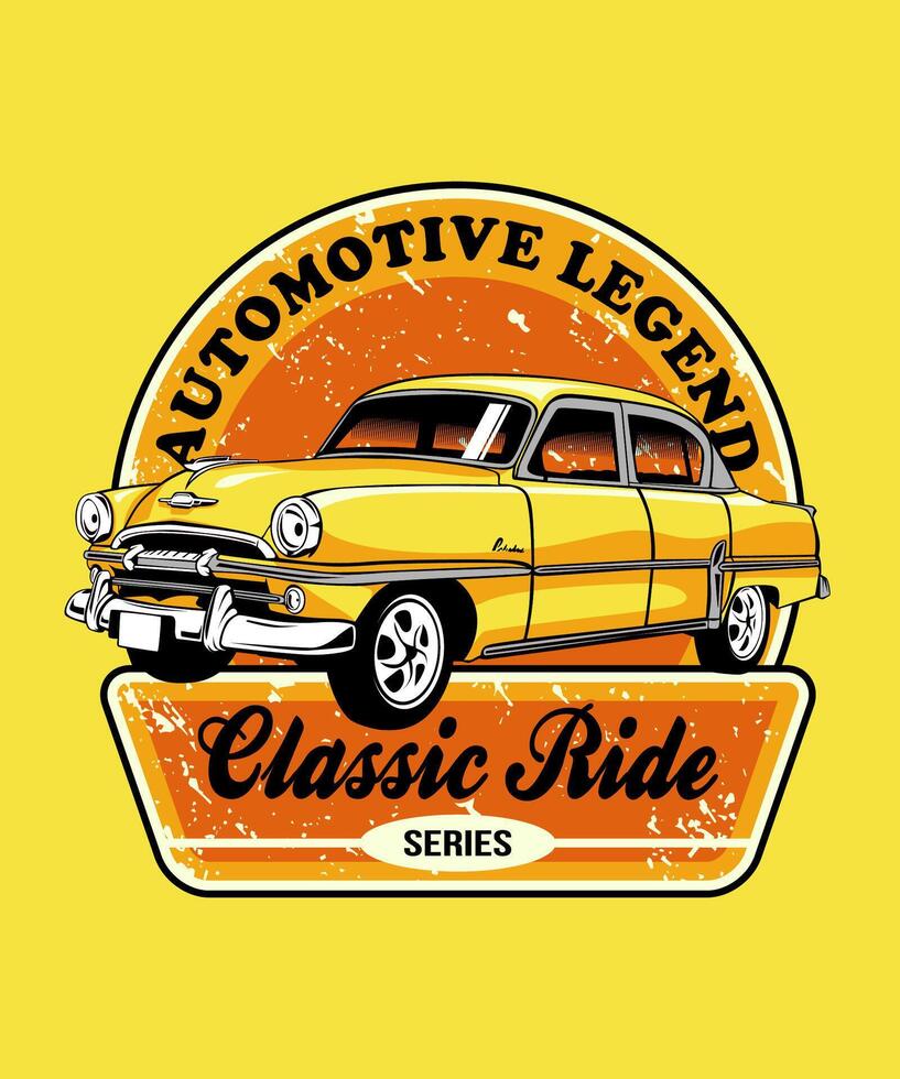 Classic Ride Series Car Design vector