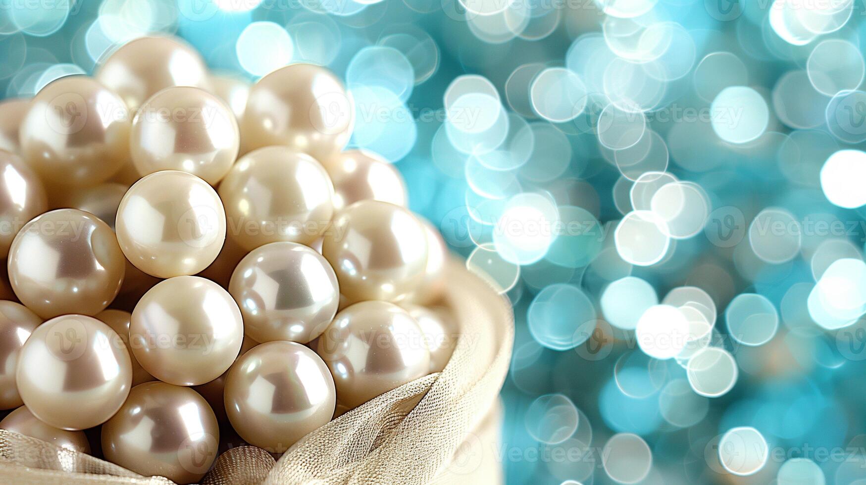 AI generated Pearl Pile Background photo