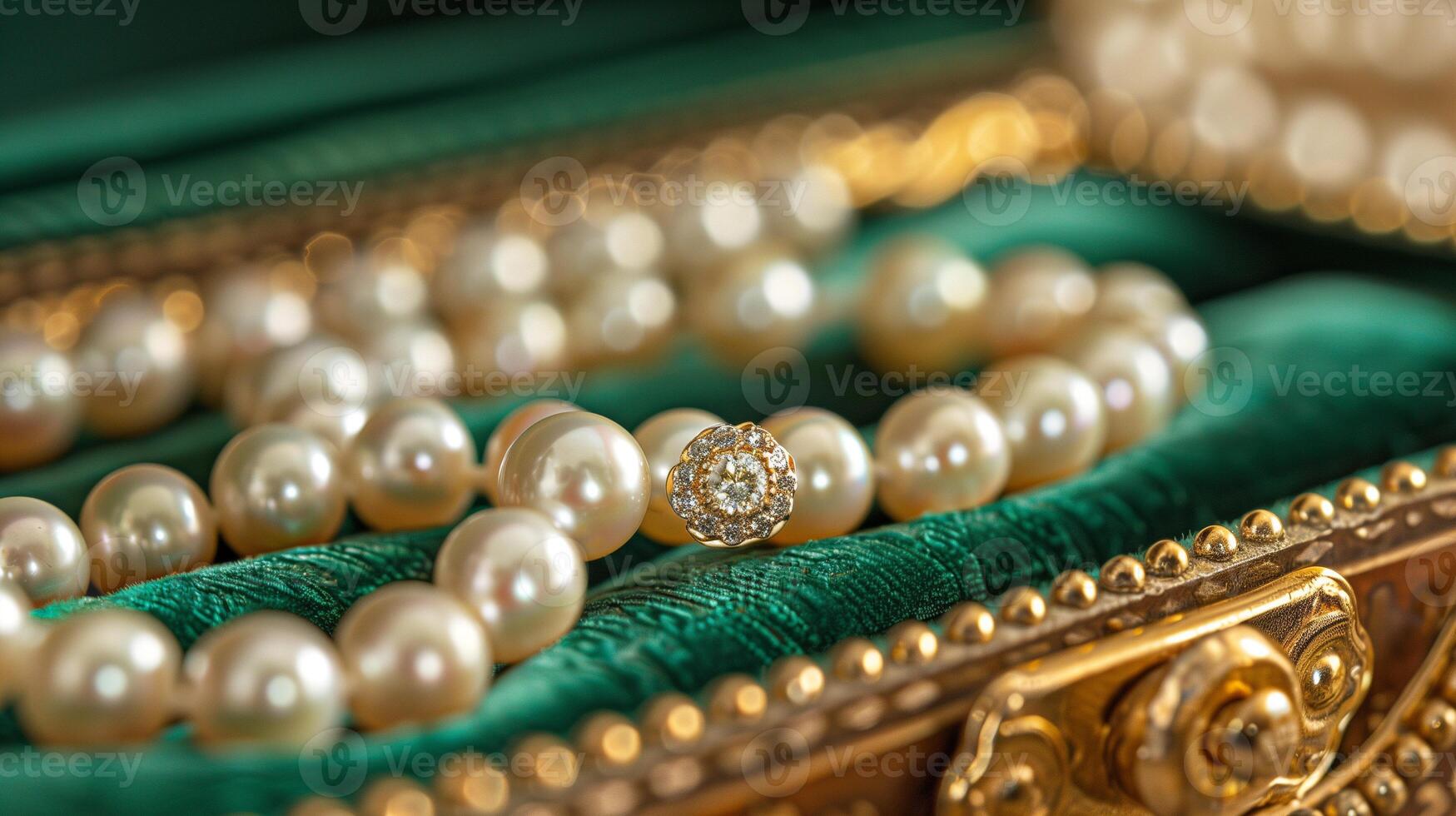 AI generated Pearl Pile Background photo