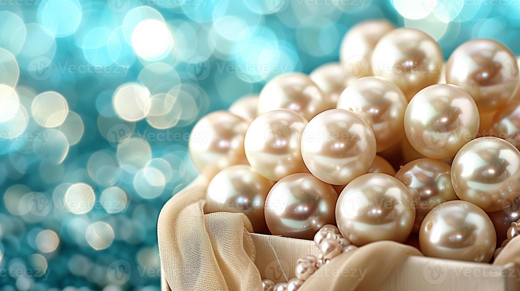 AI generated Pearl Pile Background photo