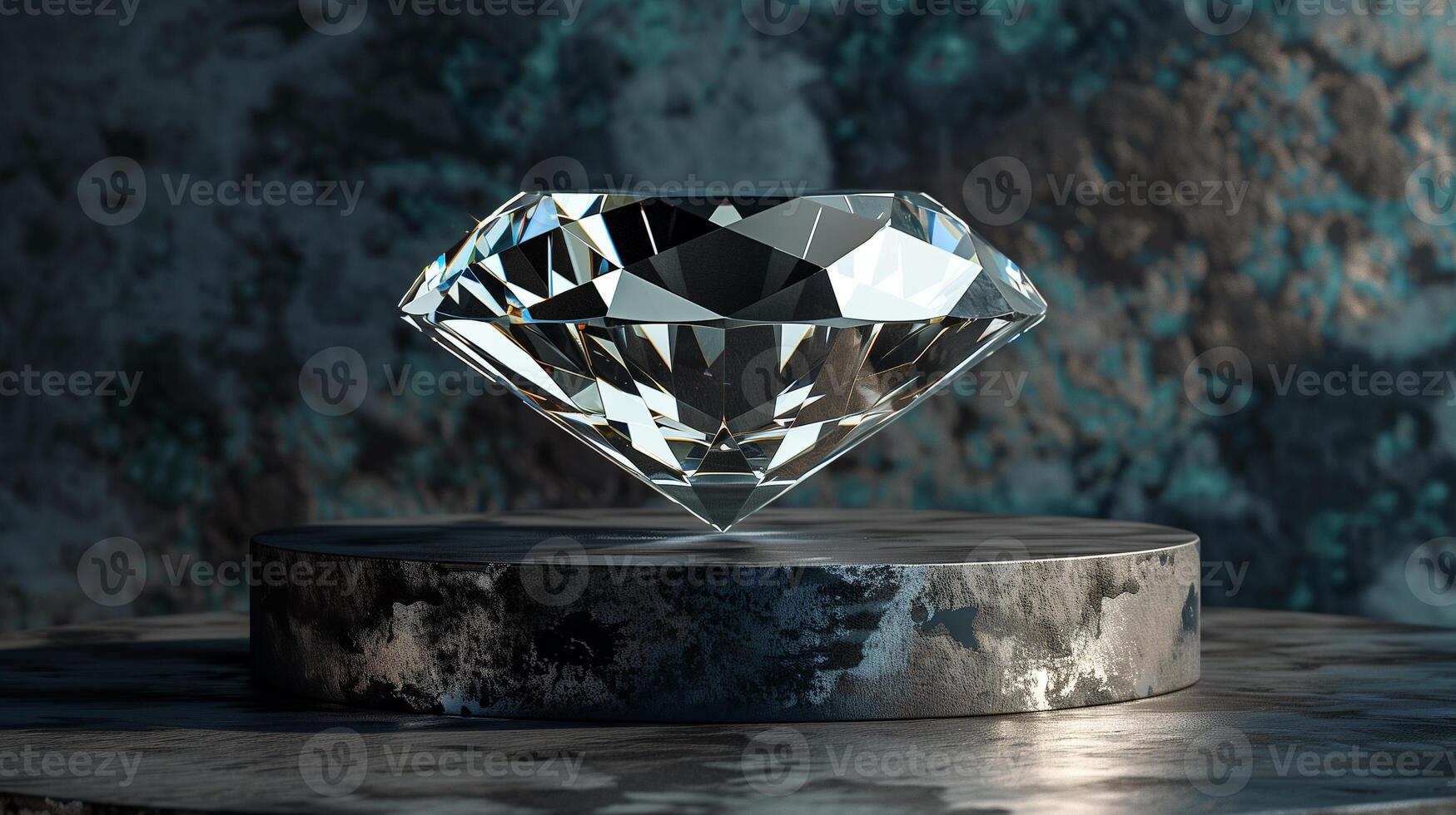 AI generated Pure Diamond Background photo