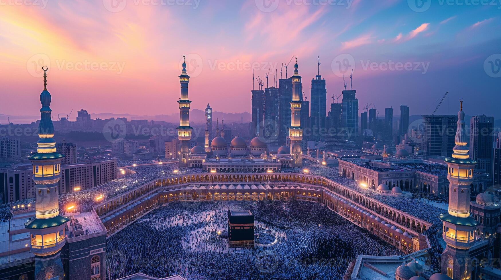 AI generated The Mecca in Saudi Arabia photo