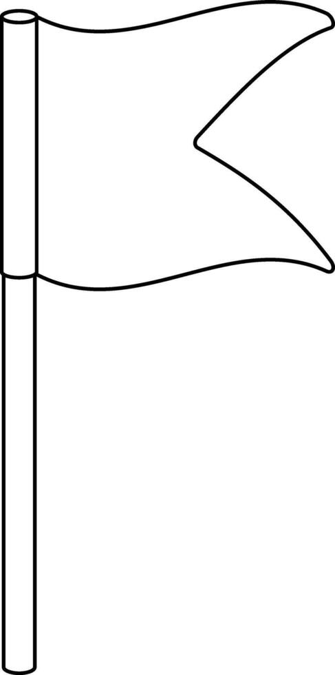 flag on a stick vector