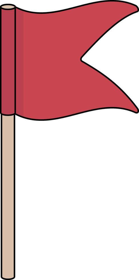 flag on a stick vector