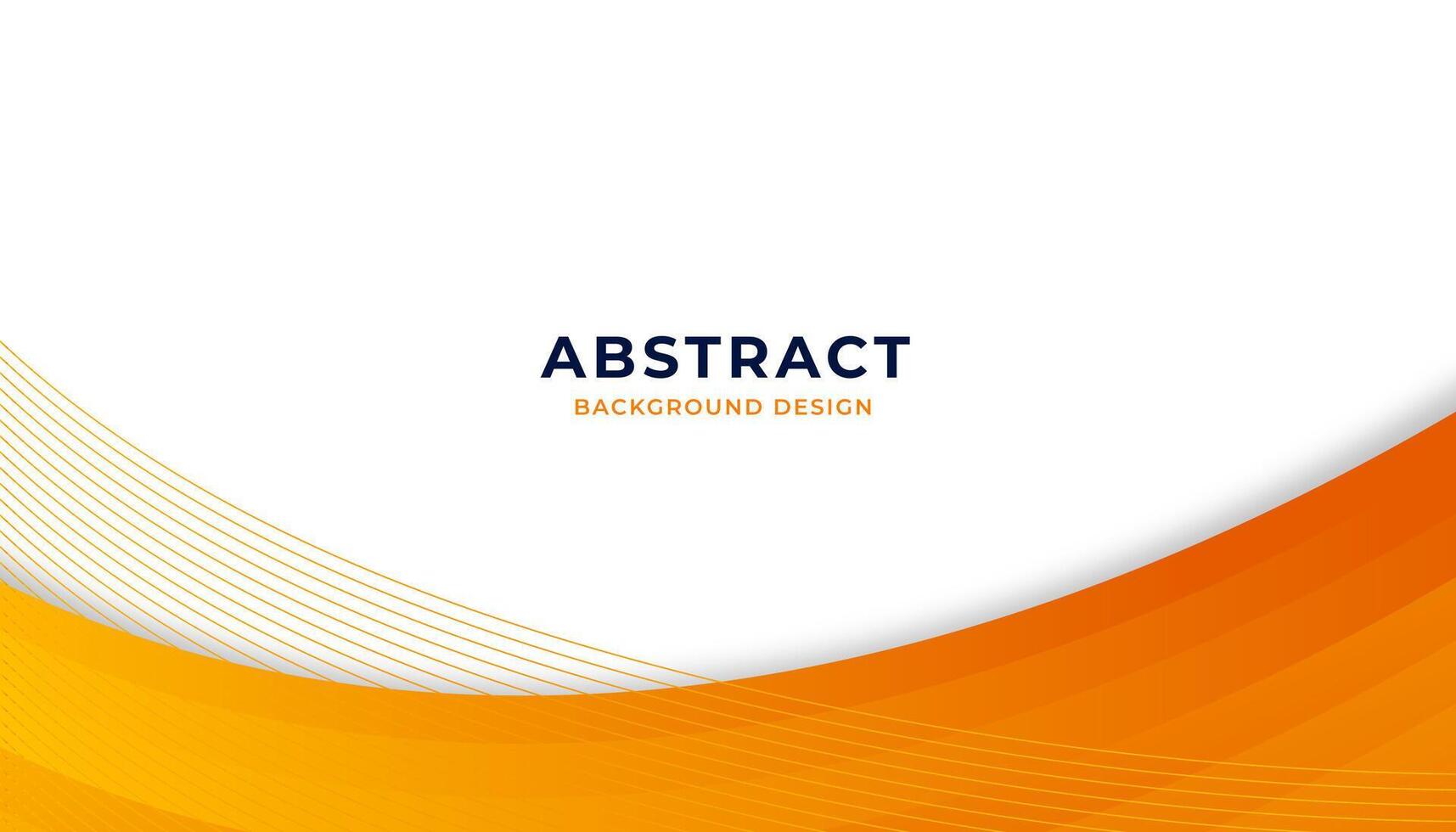 Abstract orange wavy business style background. Vector illustration