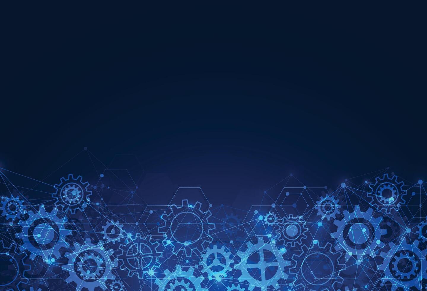 Abstract gear wheel mechanism background. Machine technology. Vector illustration