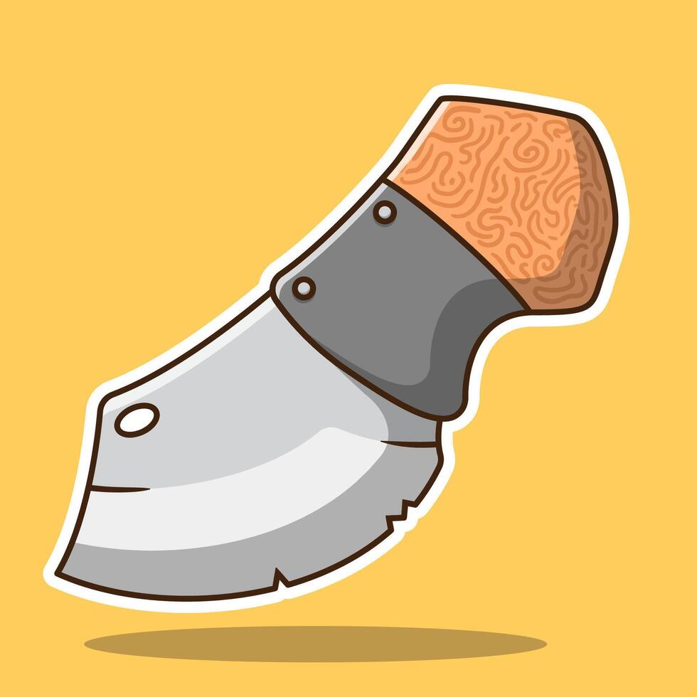 ilustración dibujos animados cuchillo vector diseño