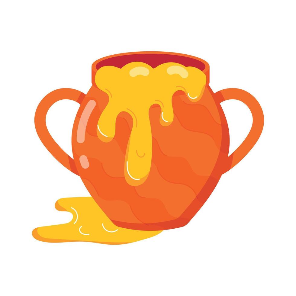 Beekeeping Flat Stickers vector