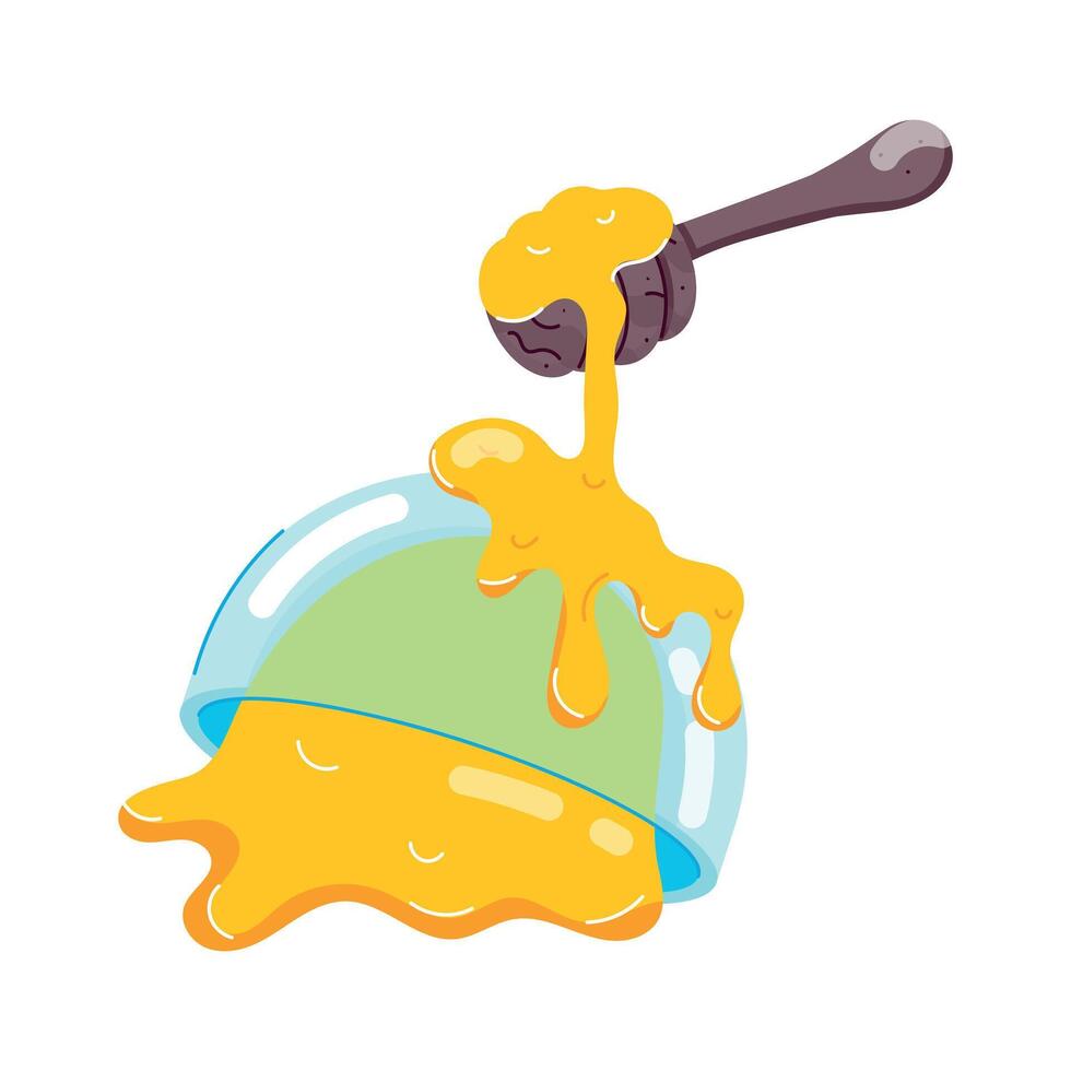 Beekeeping Flat Stickers vector