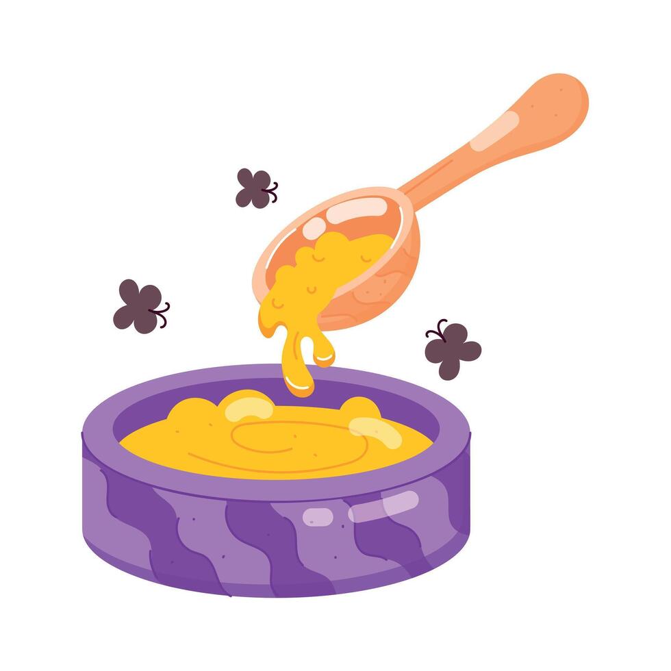 Beekeeping Flat Stickers vector