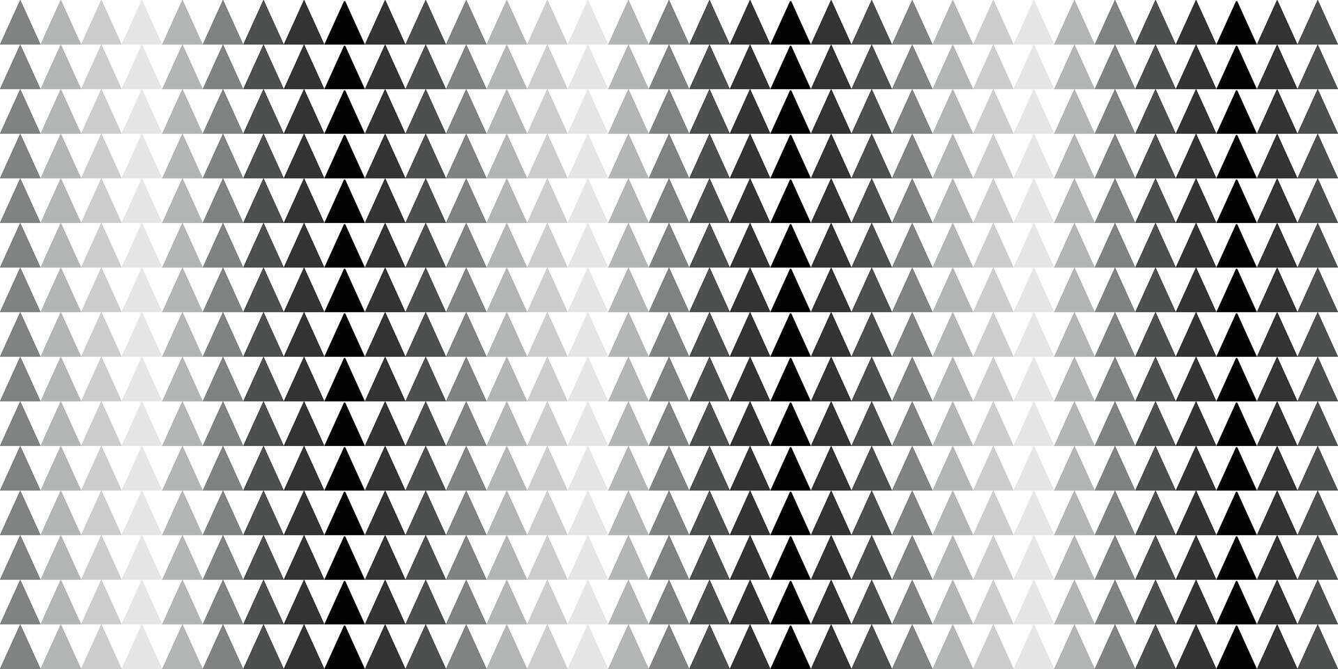 Triangle black and white seamless pattern Abstract background vector
