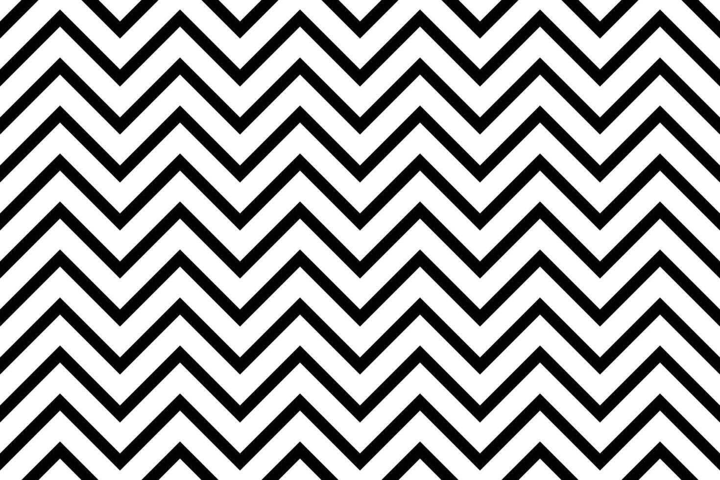 Black zig zag pattern seamless texture isolated on white vector