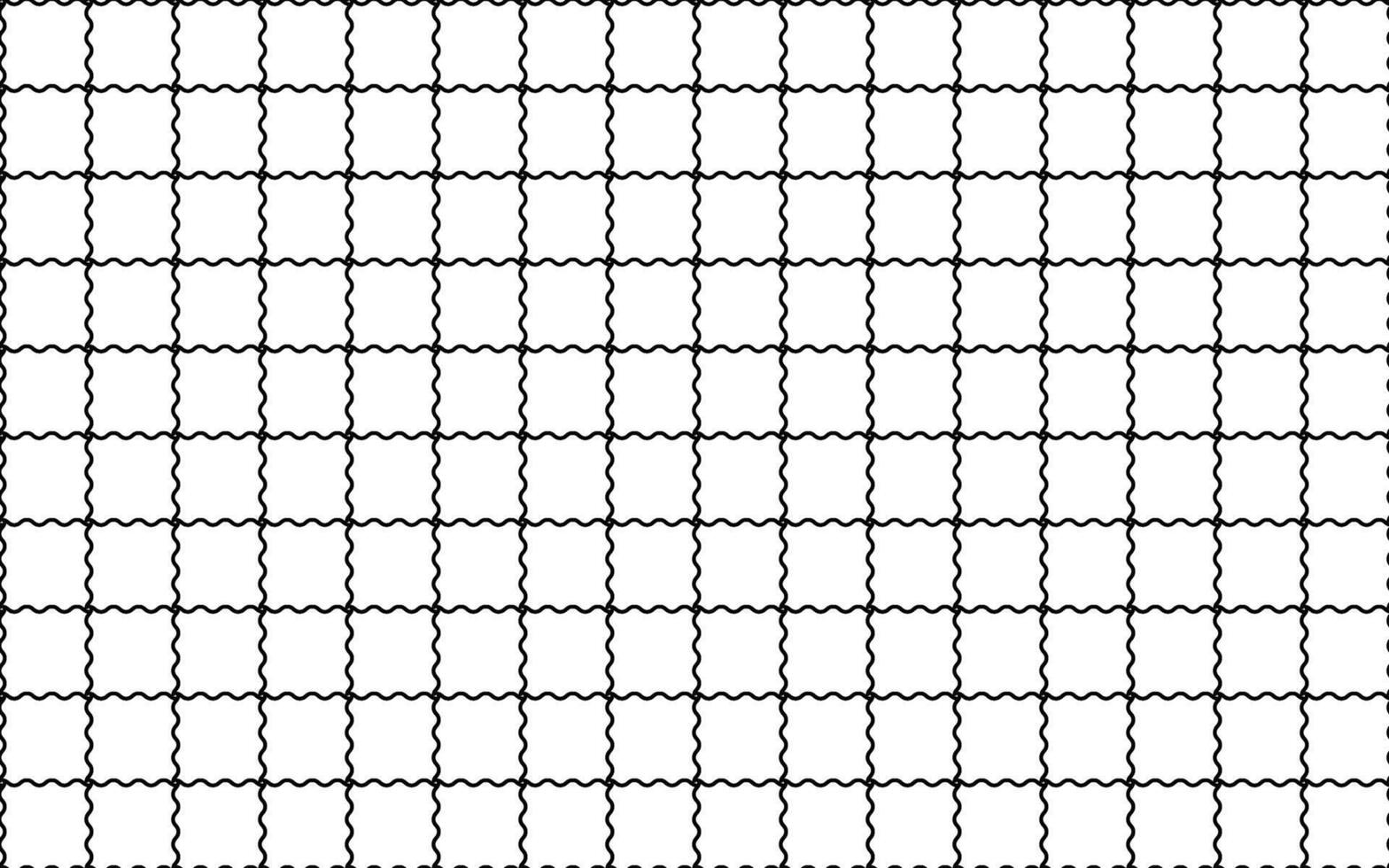 wave grid pattern seamless isolated on white vector