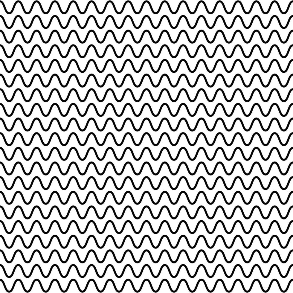 negro línea ola resumen aislado en blanco antecedentes. monocromo elegante textura vector